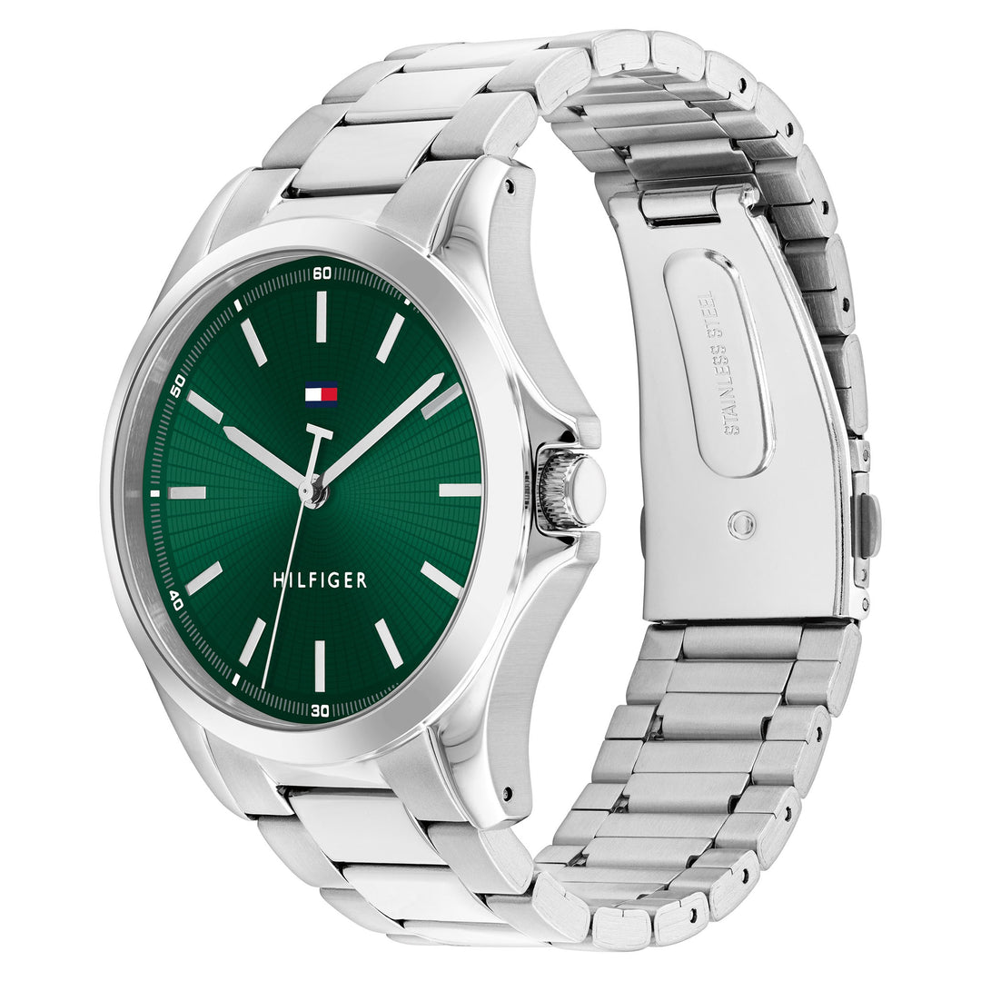 Tommy Hilfiger Stainless Steel Green Dial Men's Watch