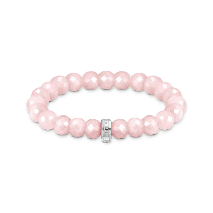 C/CLUB ROSE QUARTZ BEAD B/L 15cm