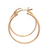 9 Carat Yellow Gold Plain Hoop Earring