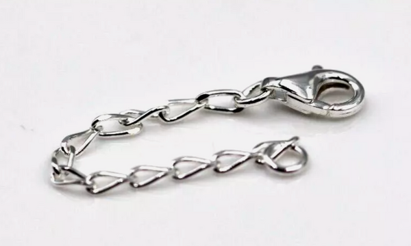 Sterling Silver Diamond Cut Long Curb Extender