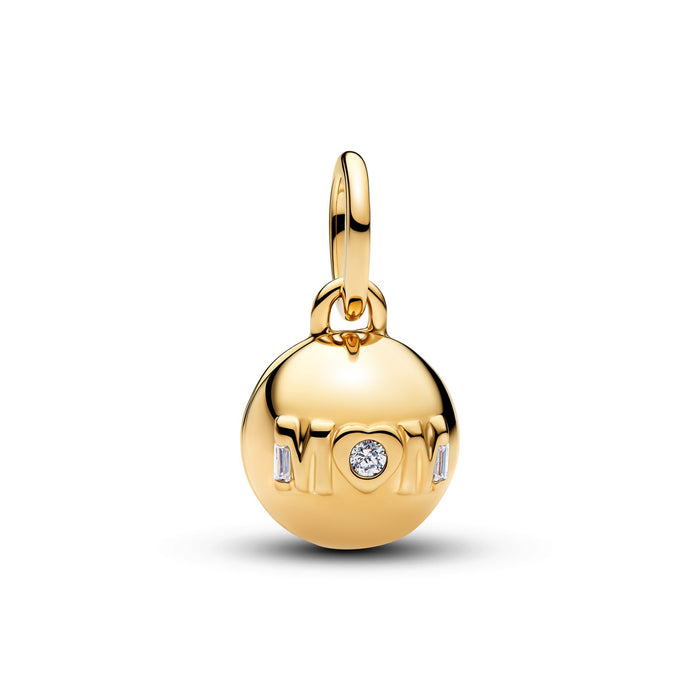 Pandora Openable Gold Mom Ball Clasp Charm