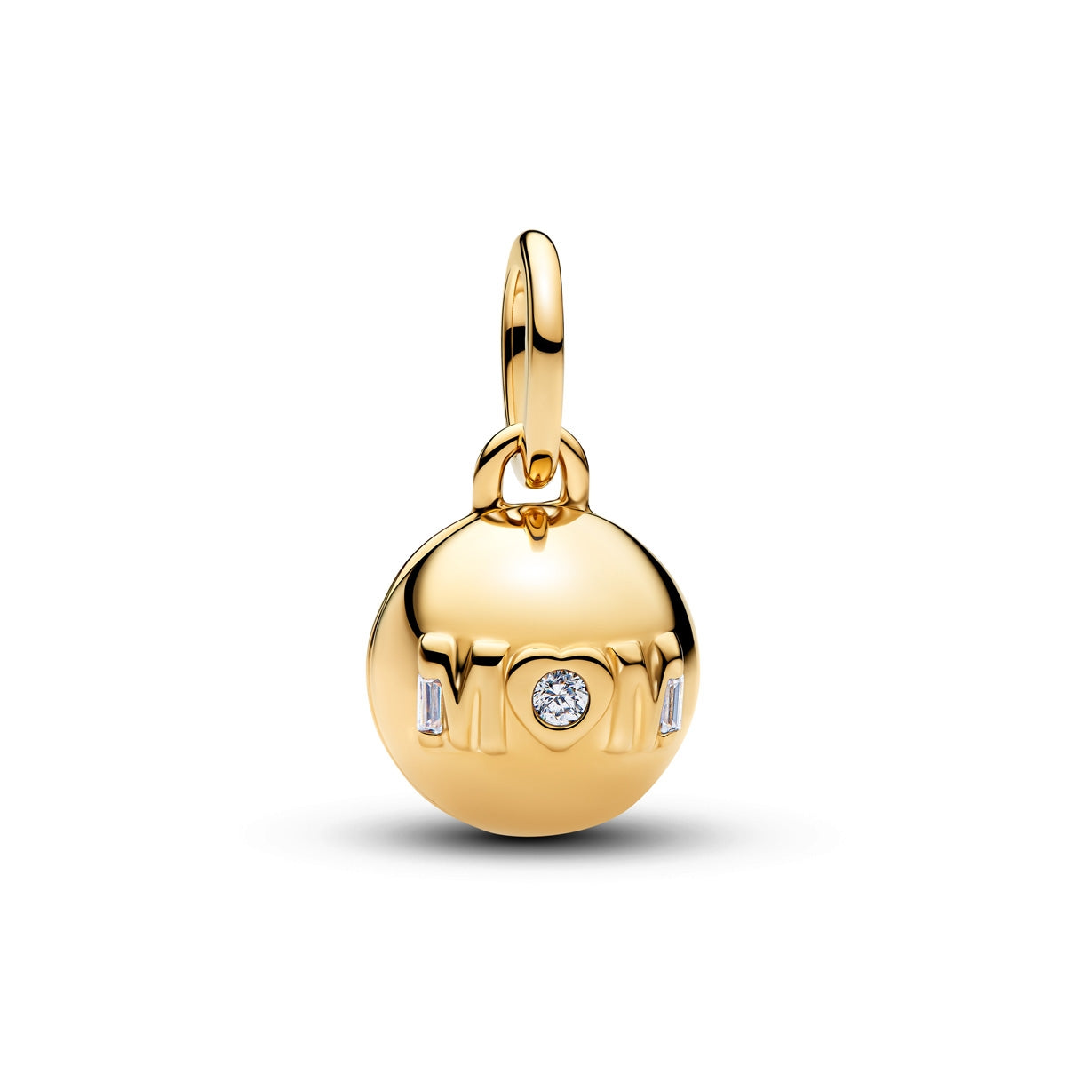Pandora Openable Gold Mom Ball Clasp Charm