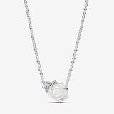 White Rose in Bloom Collier Necklace