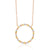 9ct Yellow, White and Rose Gold Plated Circle Pendant