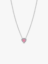 Pandora Pink Elevated Heart Necklace