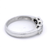 Diamond Bezel Set Dress Ring in White Gold