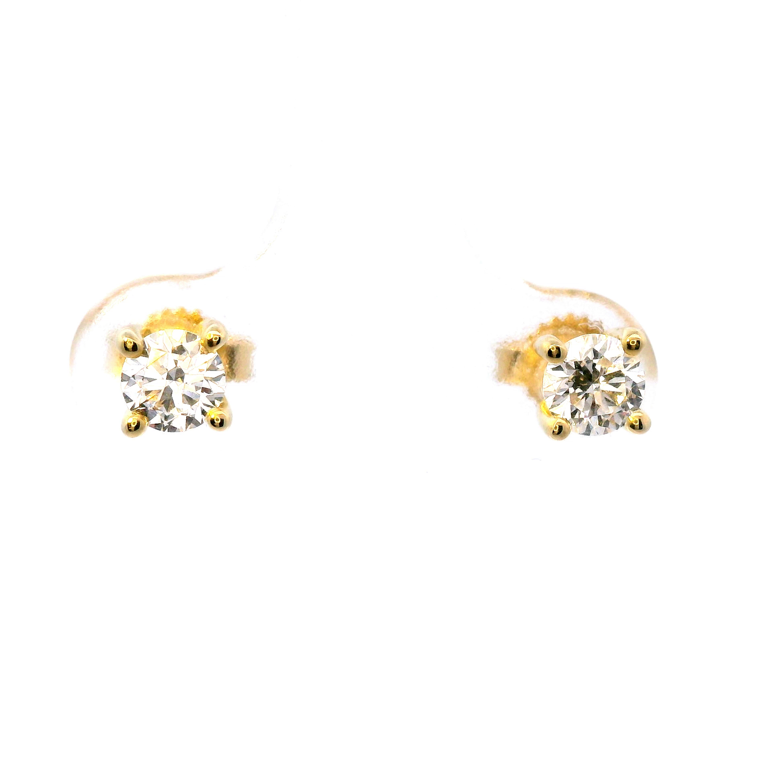 Lab Grown Diamond Earrings in 9K Yellow Gold