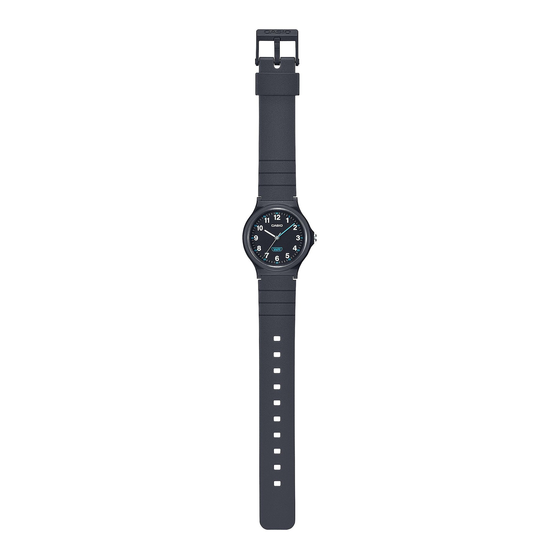 Casio Ladies Analogue Water Resistant Black Resin Band