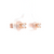 Rose Gold Diamond Stud Earrings