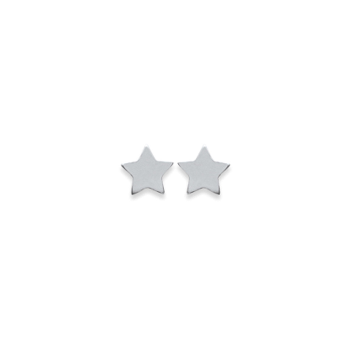 Sterling Silver Mini Star Stud Earrings