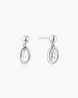 Ania Haie Organic Pebble Dangle Stud Earrings