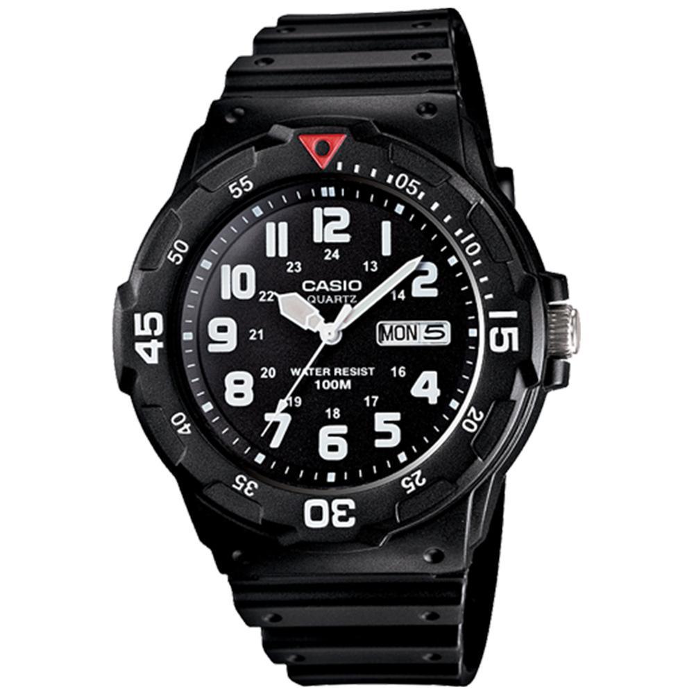 Casio Classic Diver-Look Black Resin Men's Watch - MRW200H-1B