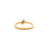 Black Sapphire Dress Ring in Yellow Gold