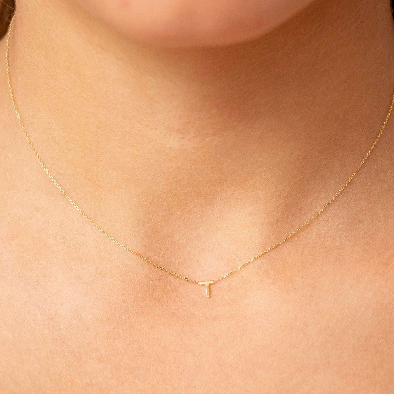 9ct Petite Initial Necklace