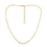 Ellan Stainless Steel Paperclip Chain 40+5cm