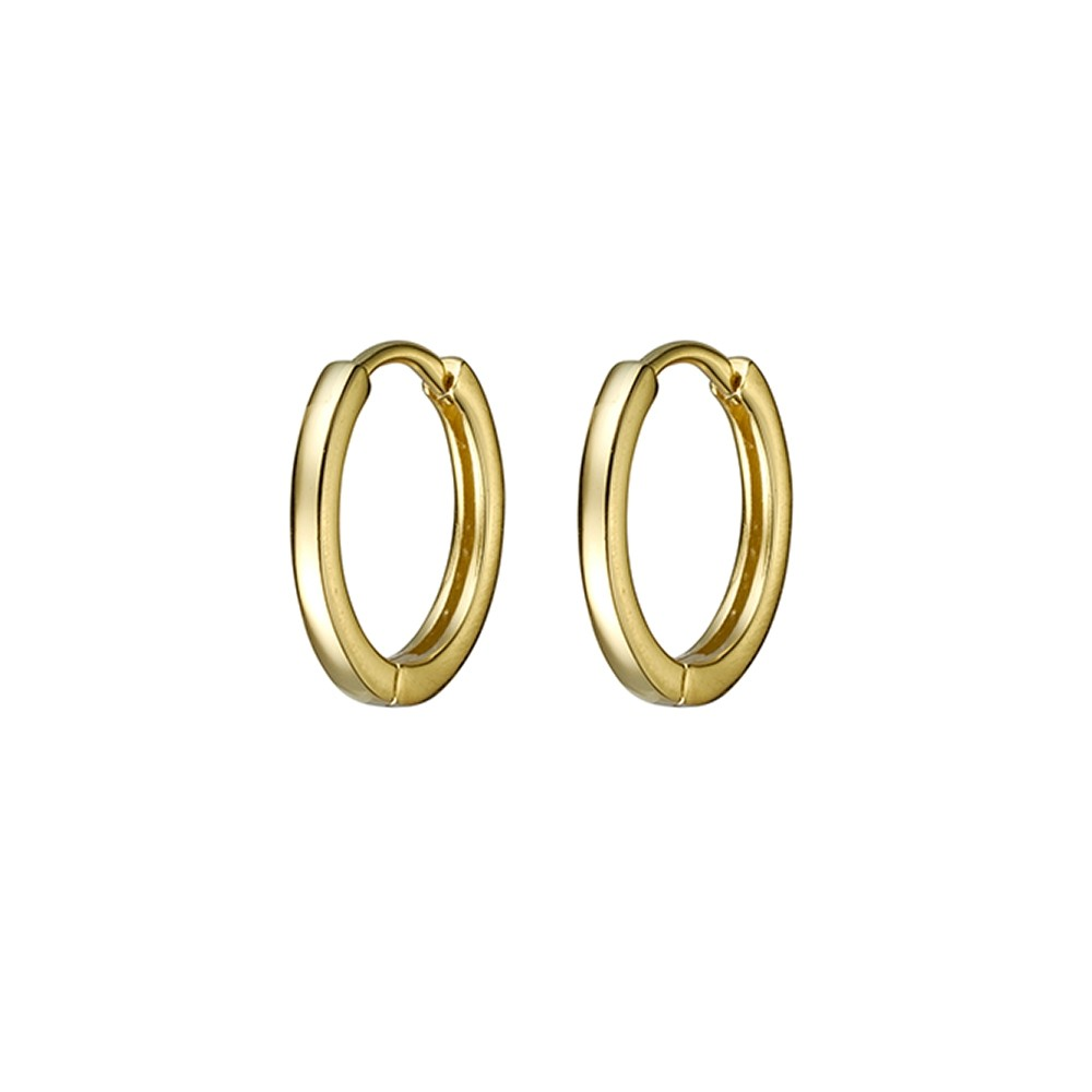 Sterling Silver Huggie Earrings 12mm