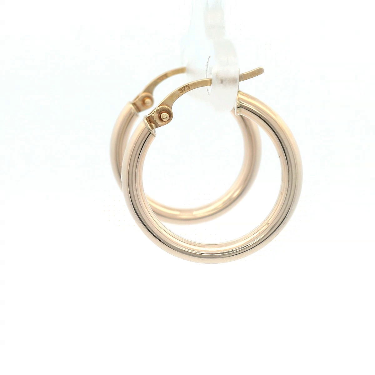 Plain Yellow Gold Hoop Earring