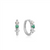 Ania Haie Silver Malachite Star Huggie Earrings