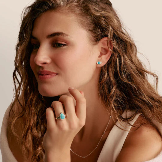 Thomas Sabo Elyndra Eye Int. Turquoise Stud Earrings