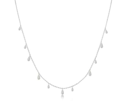 Ania Haie Fluid Teardrop Dangle Necklace