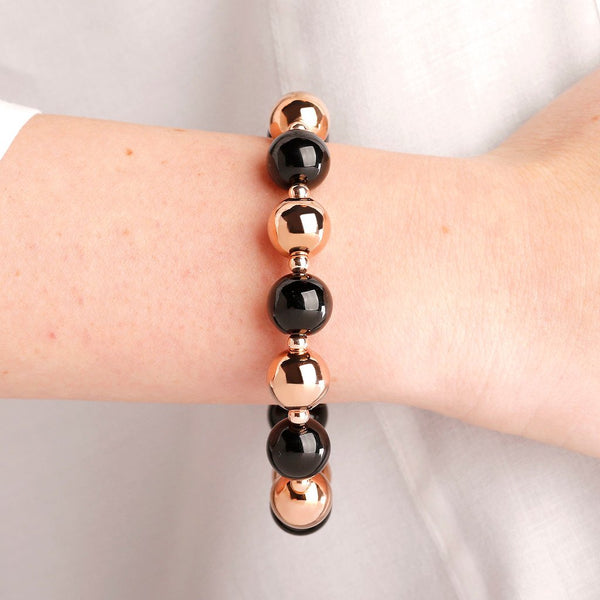 BronzeAllure Stone Bead Bracelet