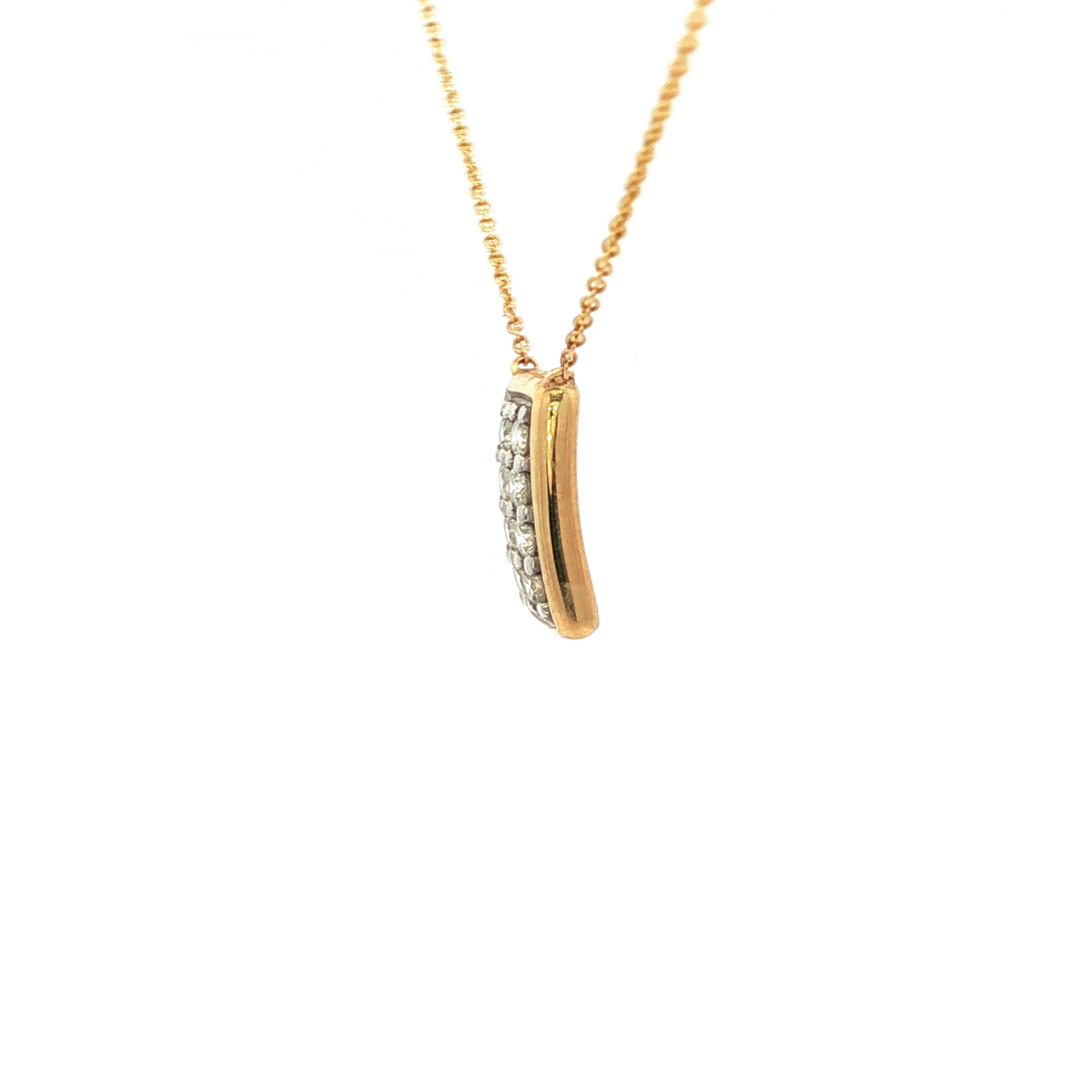 Yellow Gold Diamond Pendant Necklace