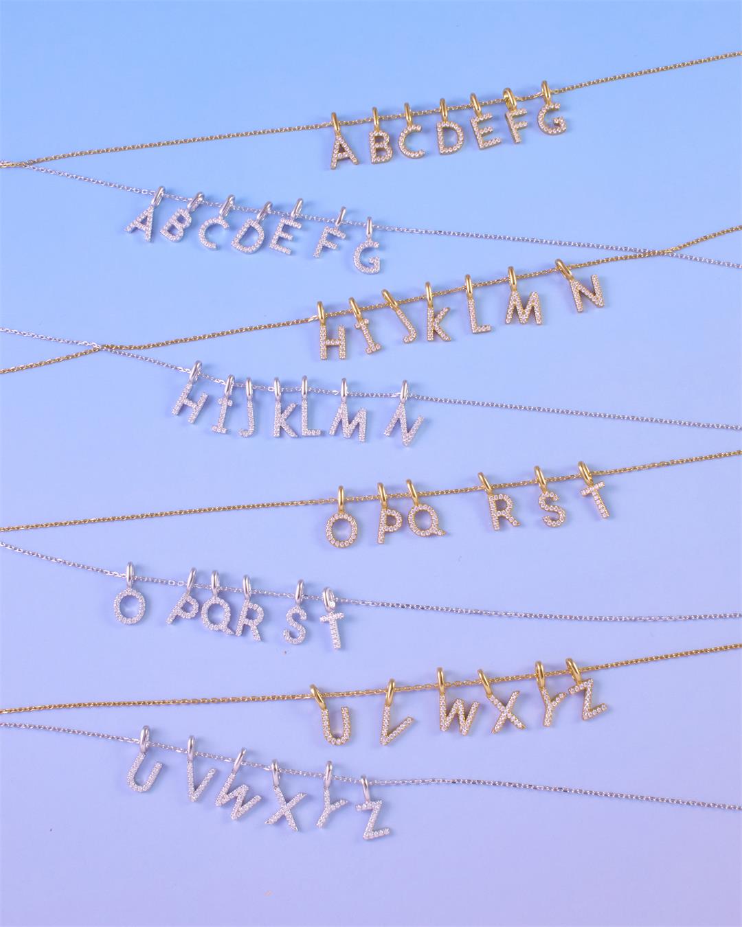 Ania Haie Silver Letter E Initial Necklace
