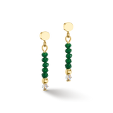 Earrings Little Twinkle Gold-Dark Green