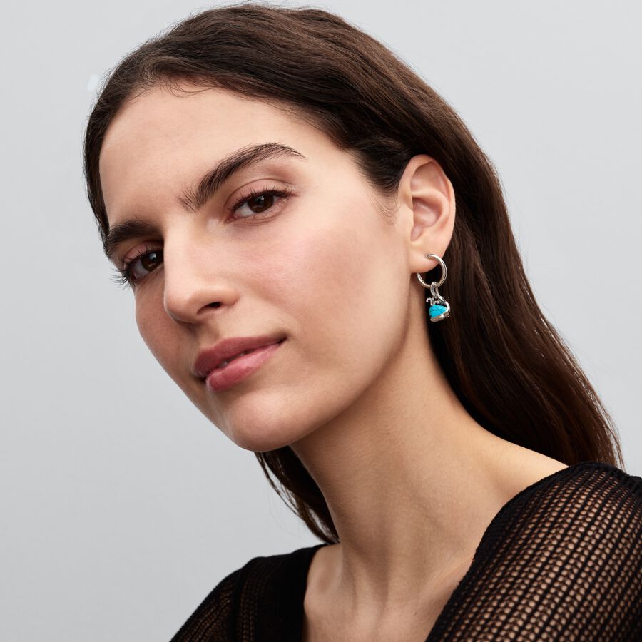 Pandora Turquoise-coloured Whale Dangle Charm