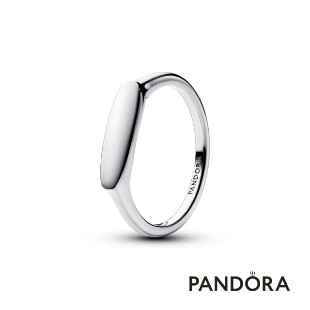 Engravable sterling silver ring