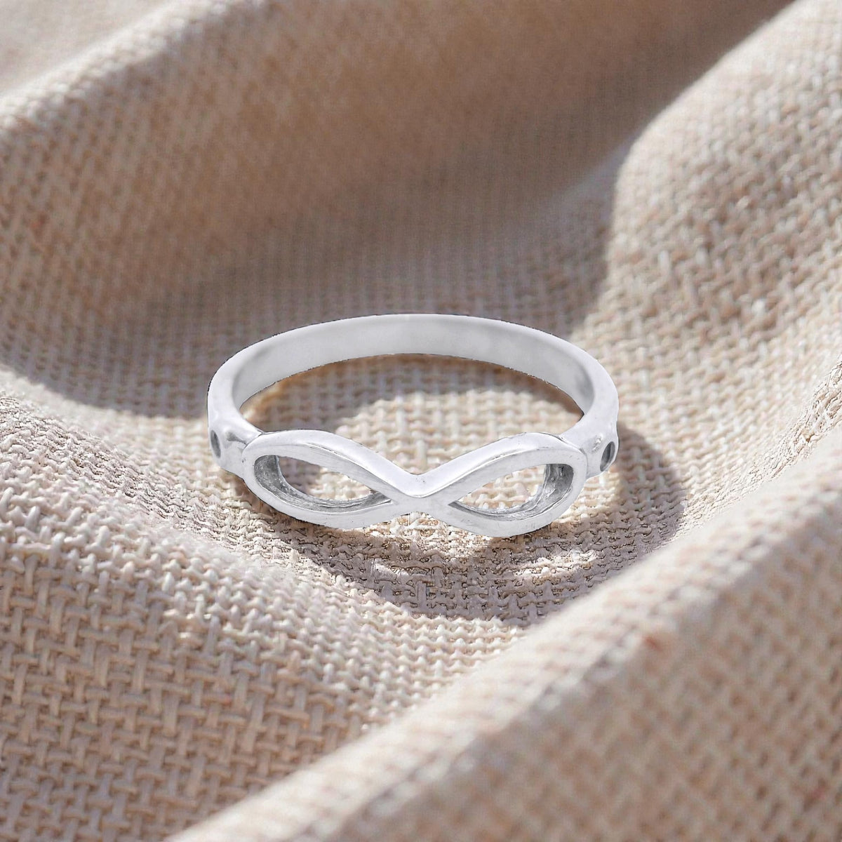 White Gold Infinity Ring