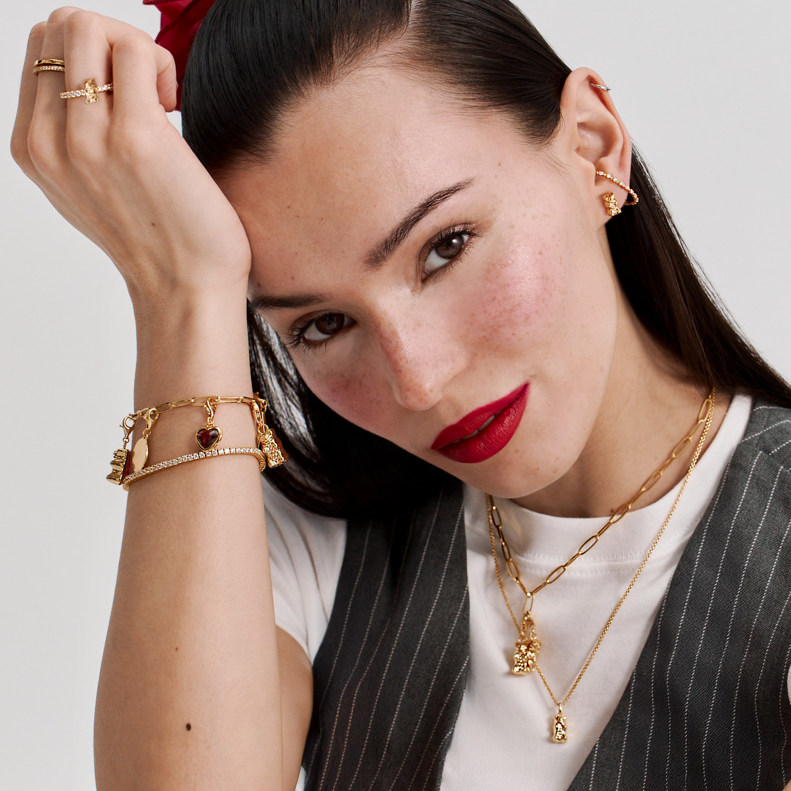 THOMAS SABO Necklace with Gold HARIBO Goldbear