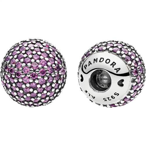 Pandora Purple Pavé End Caps