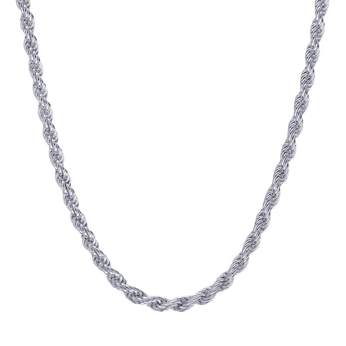 Sterling Silver 2.5mm Italian Rope Chains