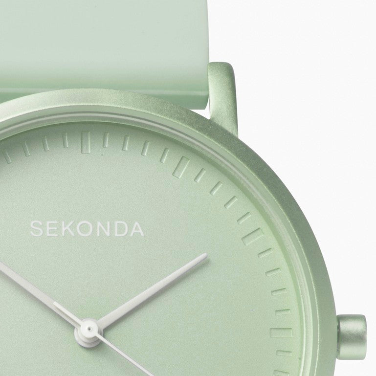 Sekonda Palette Ladies Watch | Light Sage Case & Silicone Strap with Light Sage Dial