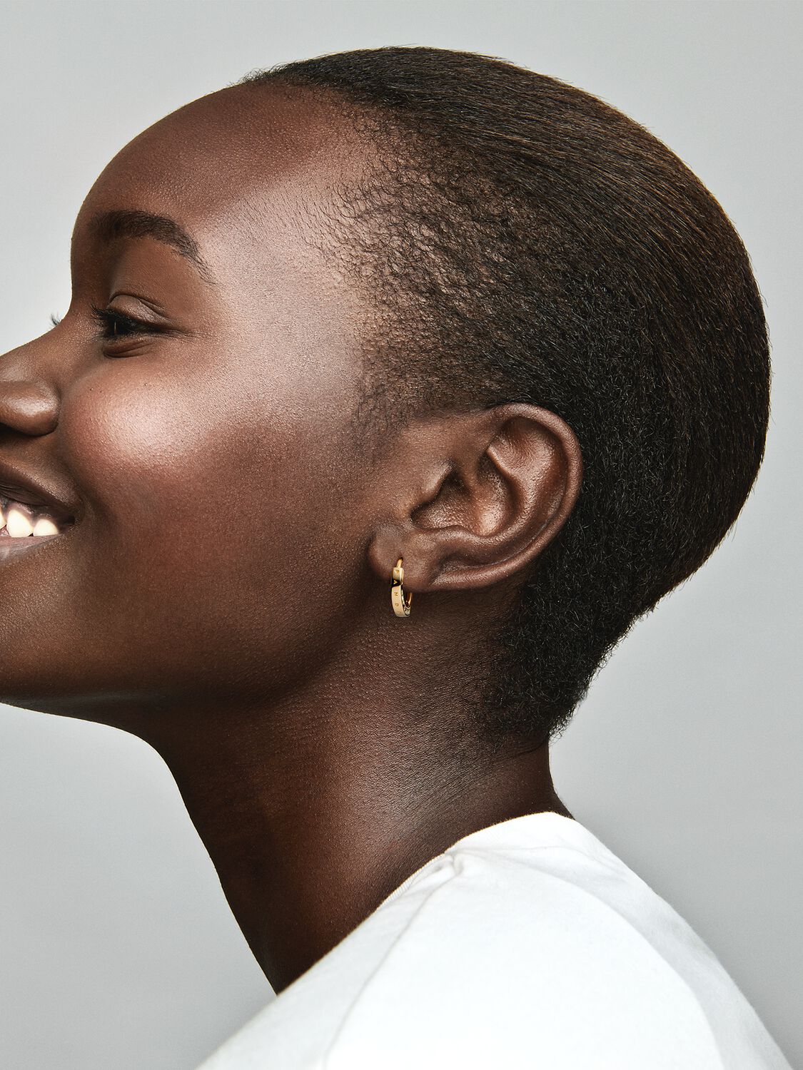 Pandora Signature I-D Hoop Earrings