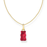 Thomas Sabo Necklace with Red Goldbears Pendant and Zirconia