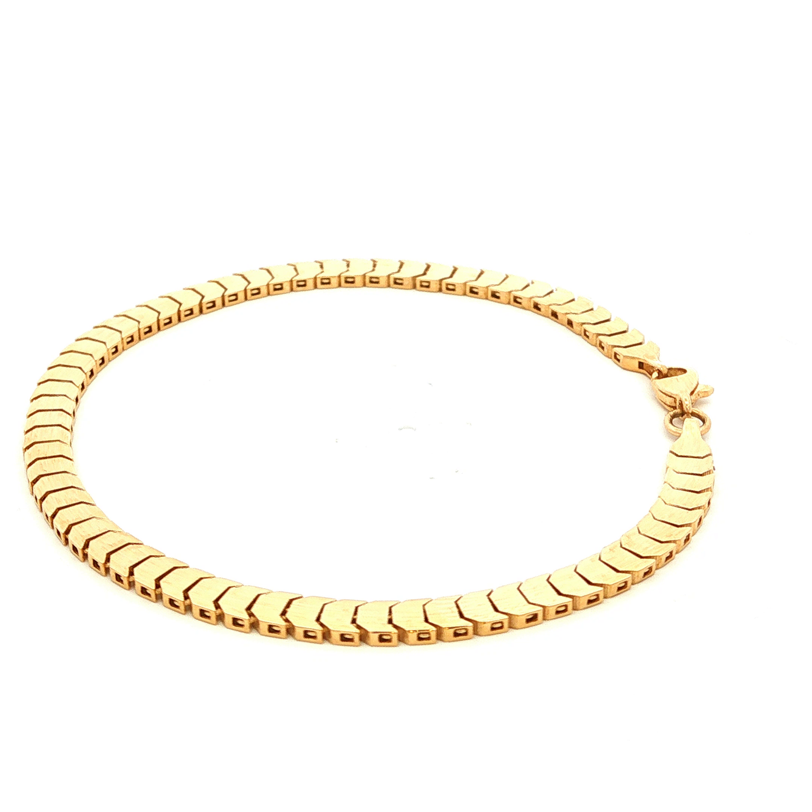 Shiny Half Round Disc Bracelet