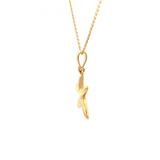 Starfish Charm Necklace in Yellow Gold