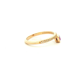 Amethyst and Diamond Dress Ring in Yellow Gold