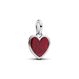 Pandora Engravable Heart Platinum-Plated Dangle Charm