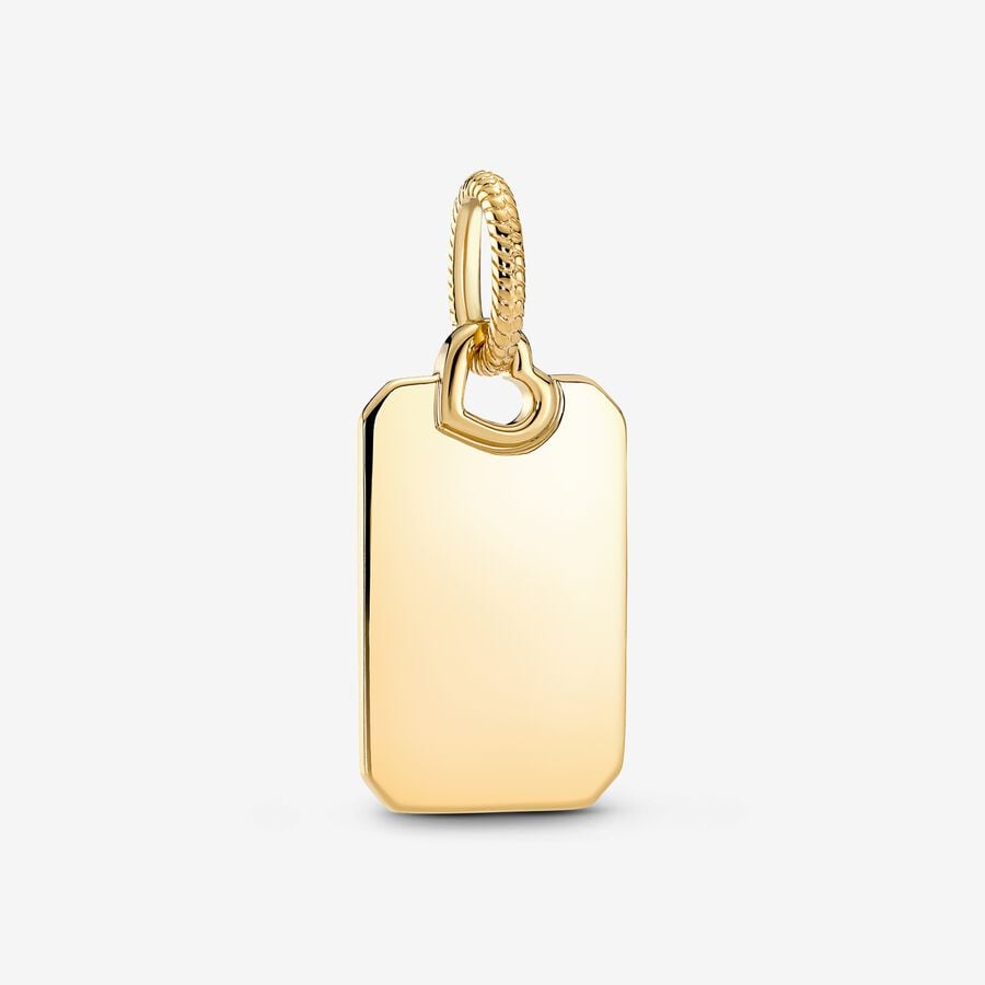 Pandora Engravable Rectangle Tag Pendant