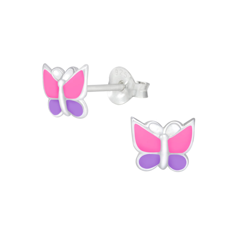 DPI Tiny Treasure Sterling Silver Children’s Butterfly Stud Earrings