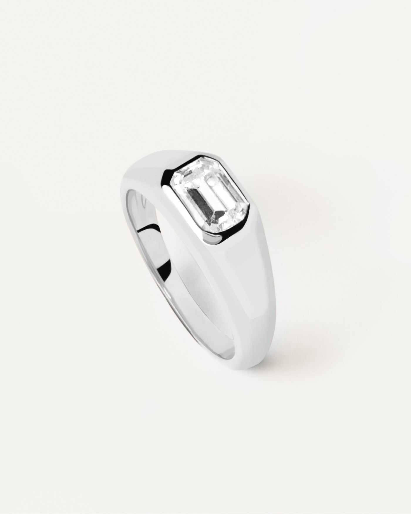 PDPAOLA Octagon Shimmer Stamp Ring