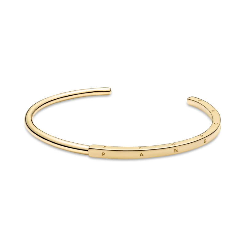 Pandora Shine Logo Iconic Open Bangle