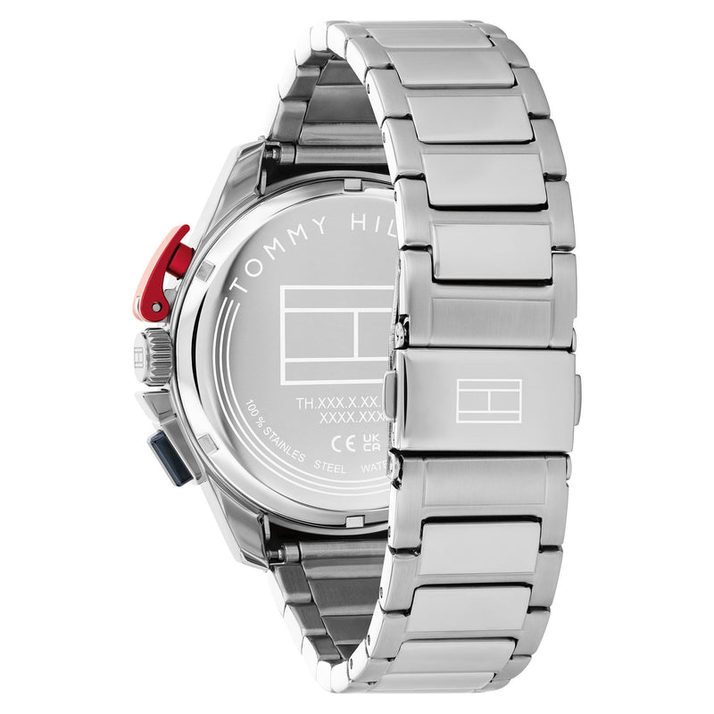 Tommy Hilfiger Stainless Steel Blue Dial Chronograph Men's Watch