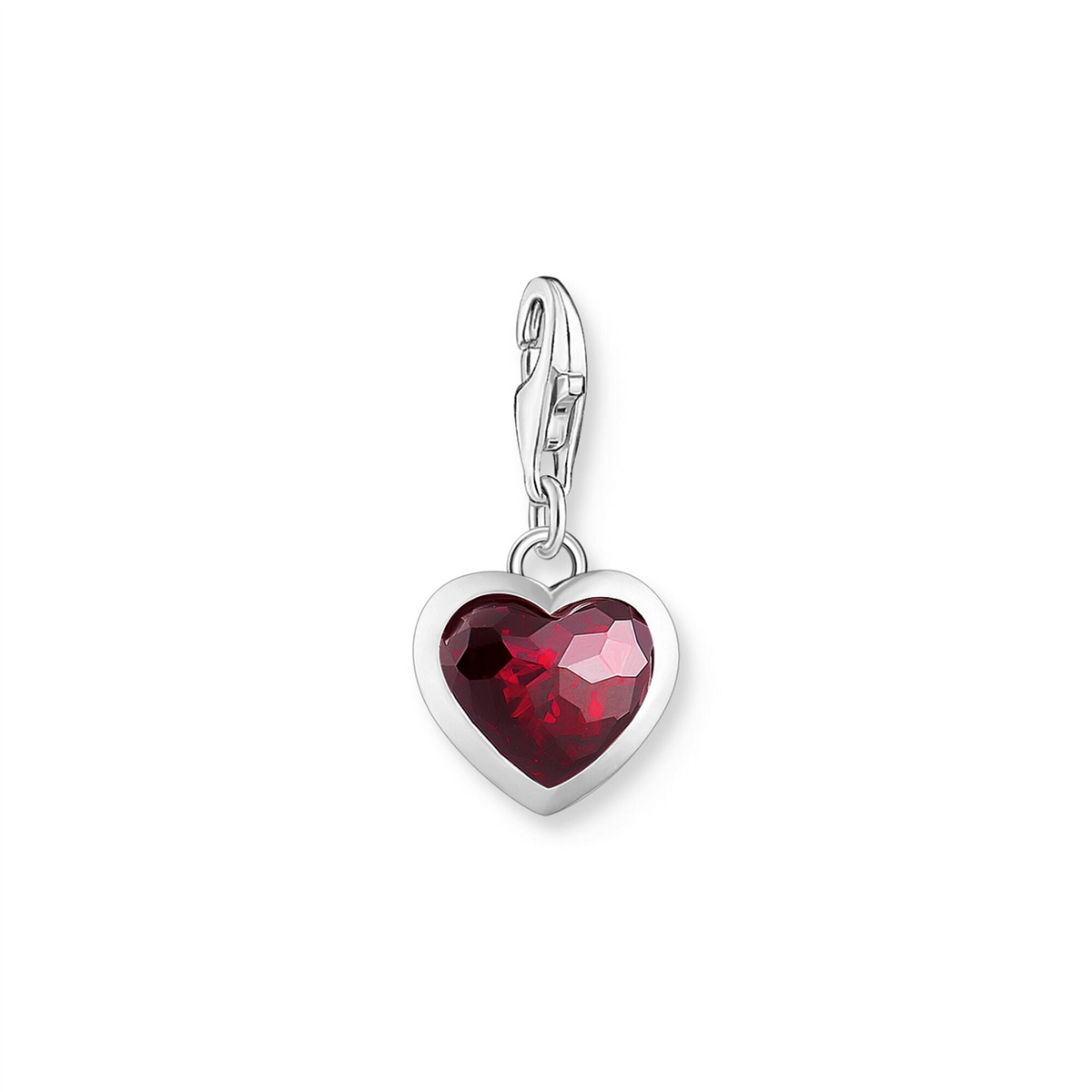 Thomas Sabo Charm Pendant Red Stone In Heart-Shape