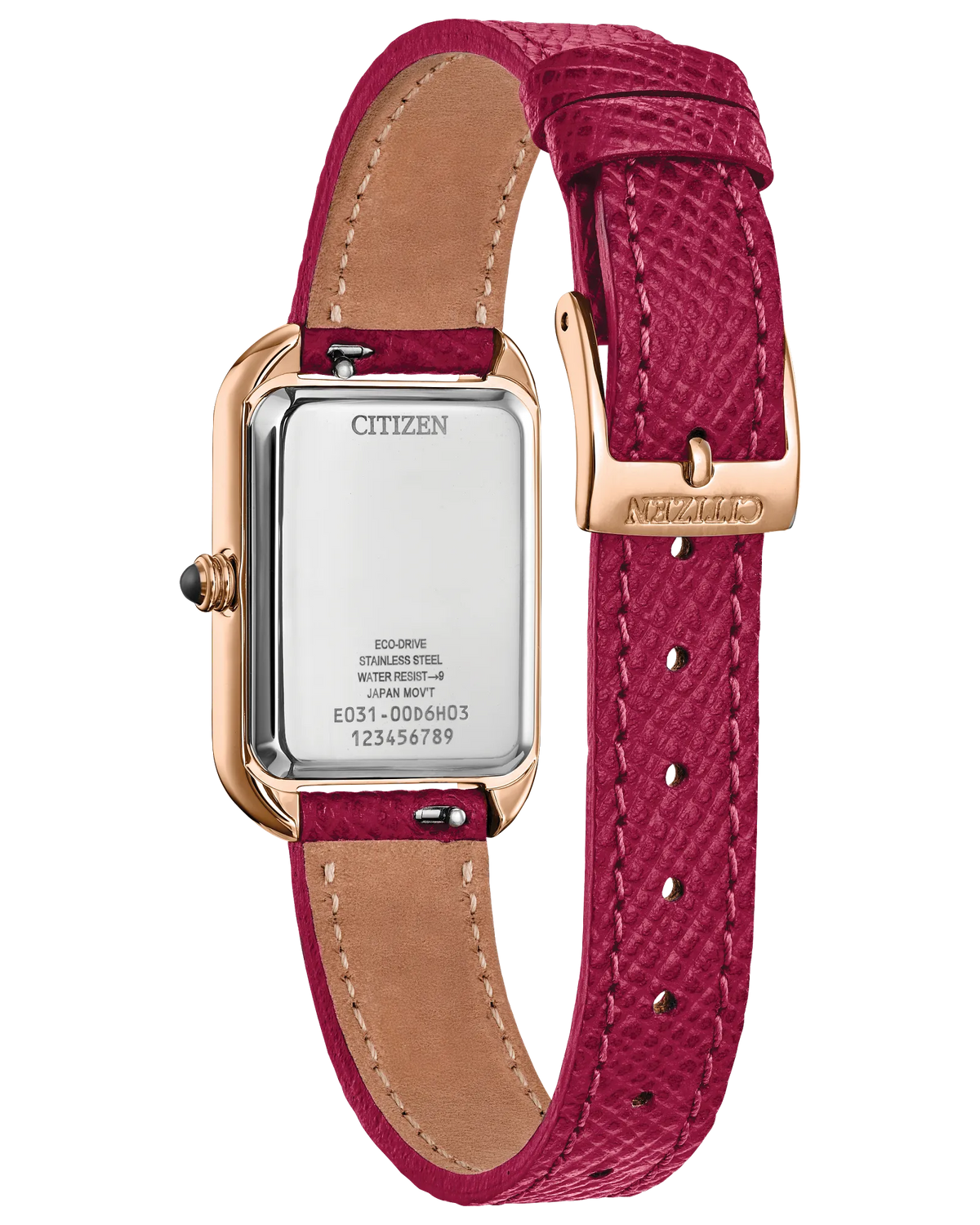 Citizen Dress Classic White Dial Leather Strap EM1193-08D