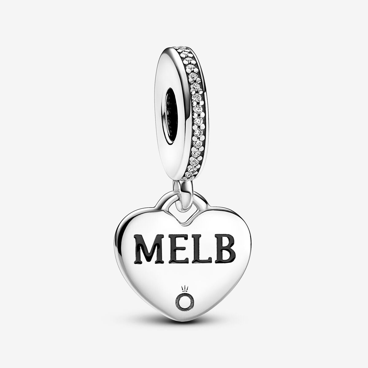 Melbourne Engravable Heart Dangle Charm