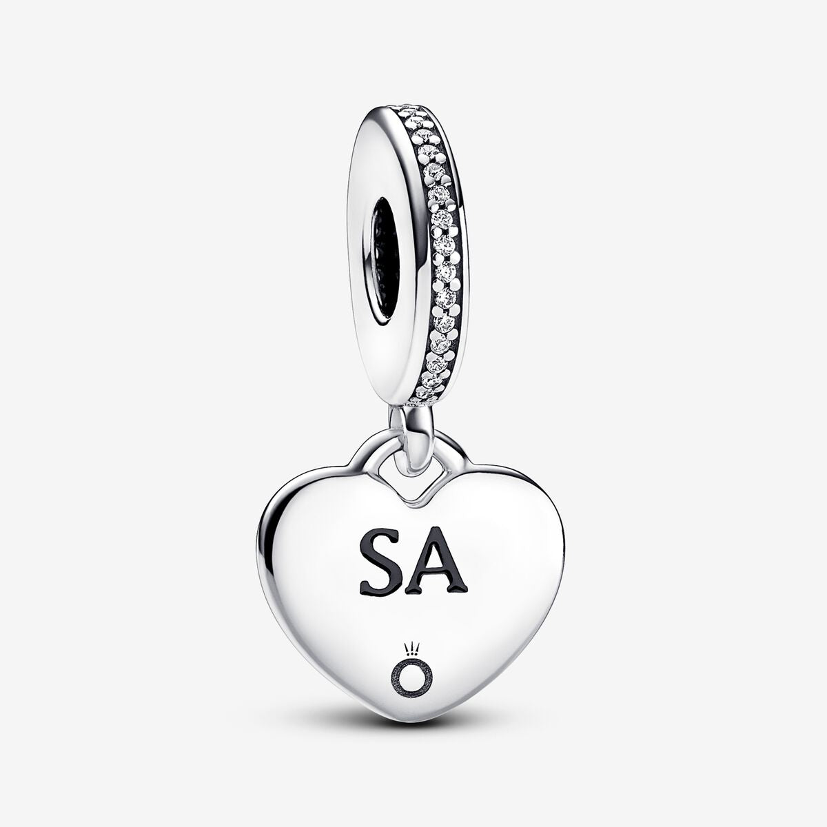 South Australia Engravable Dangle Heart Charm